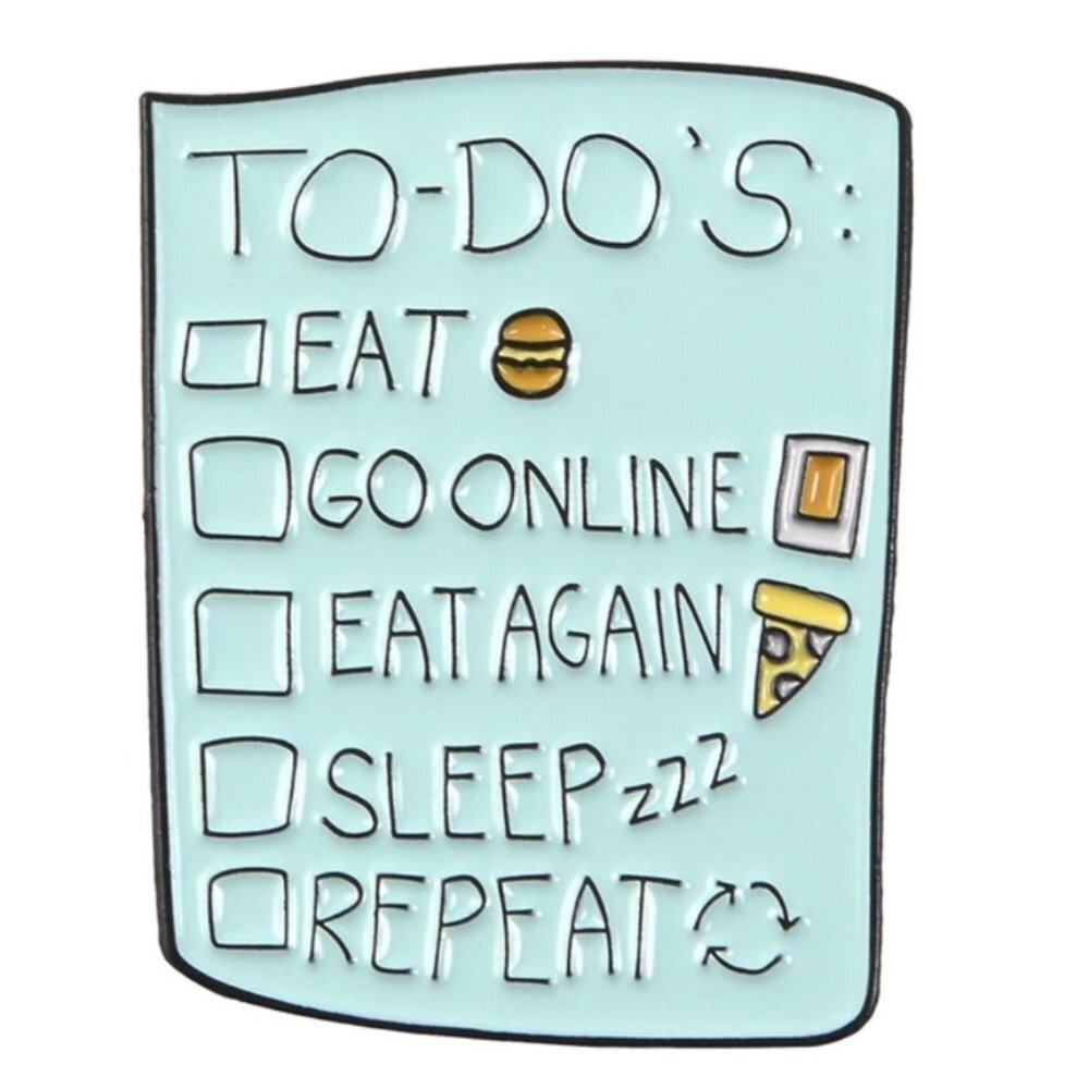 NEW! Perfect quality To Do List Enamel Pin Brooch